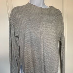 Babaton Aritzia Gray Wool Cropped Sweater Chalmers